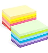 Agoer Large Sticky Notes,1200 Sheets Memo Pads,3 x 5 in Bright Colored Note Pads,Clean Removal Su...