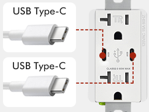 dual usb c high speed charging