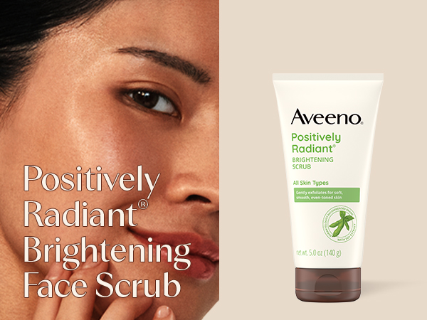 Positively Radiant Brightening Scrub Aveeno face scrub