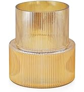 Bfttlity Clear Glass Vase Glass Vases for Flowers Clear Vase for Living Room Dining Table Entrywa...