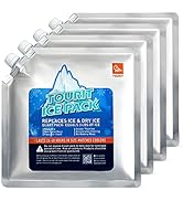 TOURIT Reusable Ice Packs for Coolers, Long Lasting, Cooler Ice Packs for Cooler Bag, Lunch Bags/...