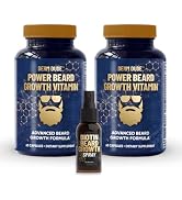 Derm Dude Power Beard Growth Vitamins for Men | With Biotin 10K MCG, Zinc B12 Saw Palmetto & Kera...