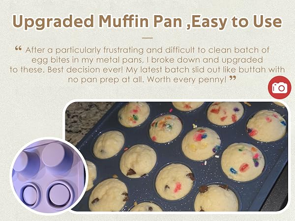 Upgraded Muffin Pan, Easy to Use