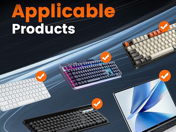 Computer keyboard stand, adjustable keyboard riser for flat-back keyboards only and retractable