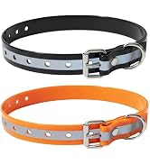 Waterproof Replacement Strap for Shock Collars, Adjustable Bark and E Collar Strap, Fits 5–150 lb...