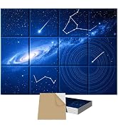 12 Pack Art Acoustic Panels, TEMGCUAM Self-Adhesive Sound Absorbing Wall Panels, 48"×36" Decorati...