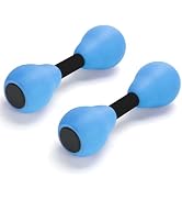 Honlibey 2 Pieces Water Dumbbells,Water Aerobic Exercise Foam Dumbbells Pool Resistance Swimming ...