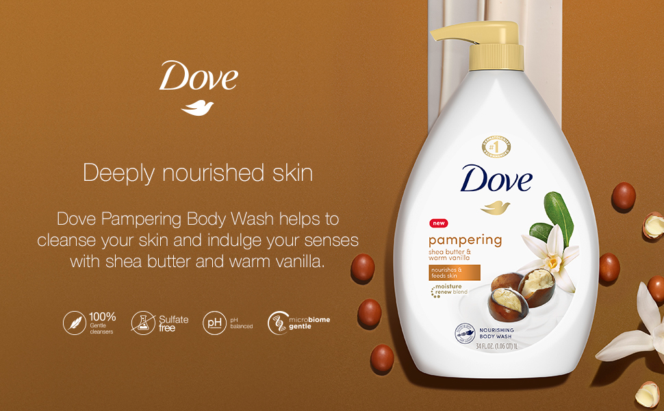 Dove Pampering product shot with texture