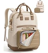 MATEIN HER LunchBox Backpack for Women, 15.6 Inch Work Laptop Backpack | Ice Pack, Detachable Lun...