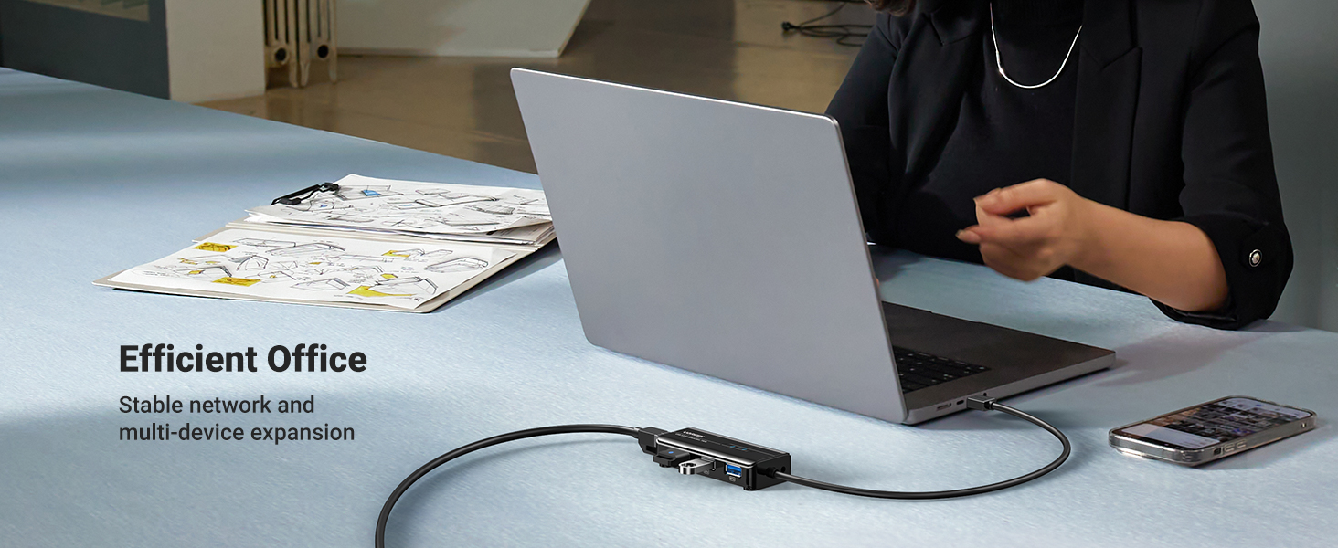 UGREEN USB 3.0 Hub Ethernet Adapter 10 100 1000 Gigabit