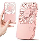Otlonpe Mini Portable Handheld Fan, Small Rechargeable Pocket Travel Fan with Hand Held Desktop M...