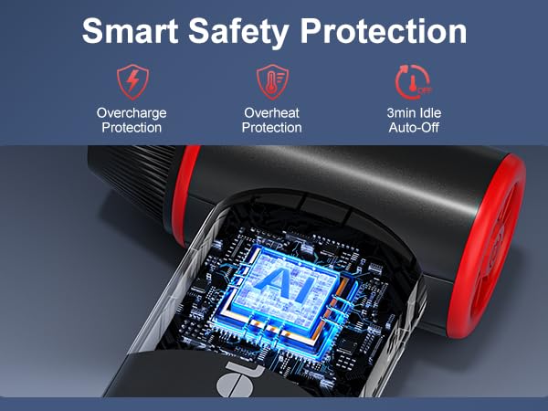 GOOLOO pc cleaner air duster with intelligent protection function