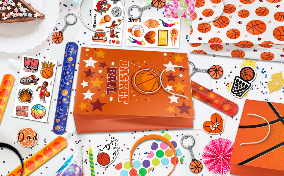 basketball birthday party favors