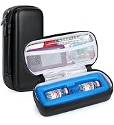 Lengke Insulin Vial Travel Case with Ice Brick – EVA Protective Cooler with Mesh Pocket, Shockpro...