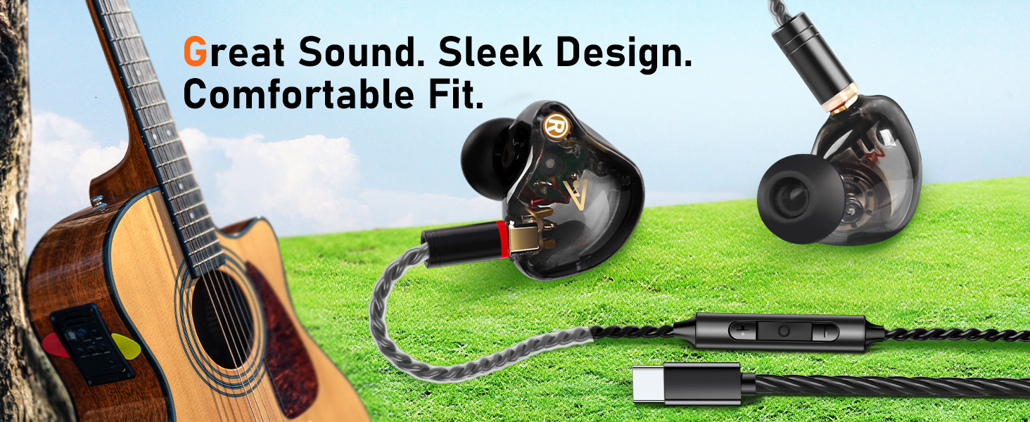 Audiovance Vibes 202 Black_HiFi Wired Earbuds