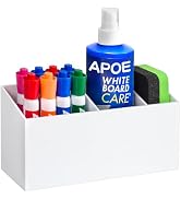 Banafich Magnetic Dry Erase Marker Holder, Acrylic Magnet Pen Holder for Whiteboard, Refrigerator...