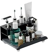 YOOLENS Quick Dry Electric Toothbrush Holder 4 Slots Metal Bathroom Counter Organizer for Toothpa...