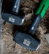 Hooyman Club and Sledge Hammers with Heavy Duty Construction, Ergonomic No-Slip H-Grip Handles, S...