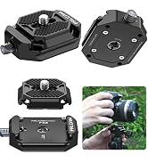 ULANZI F38 Camera Quick Release Plate w 1/4" to 3/8" Screw Thread, Quick Release System QR Plate ...
