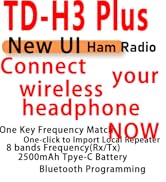 Ham Radio TIDRADIO TD-H3 Plus, Bluetooth-headphone-connectable,Wireless Programming,Multi-band Wa...