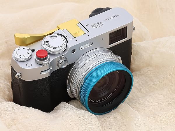 Haoge Metal Lens Hood MC UV Protection Multicoated Ultraviolet Lens Filter Fujifilm X100VI X100V