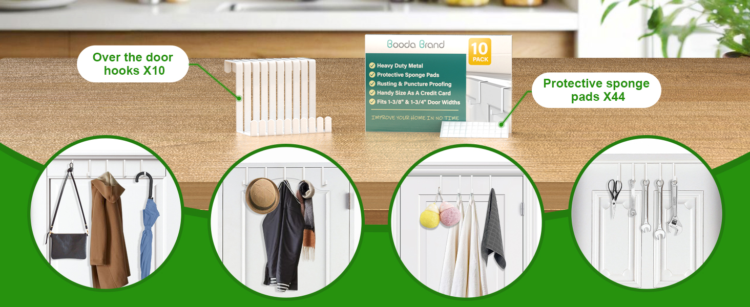 10 pack door hooks