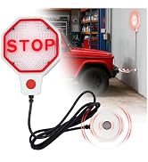 VKQTS LED Garage Parking Aid Adjustable,Dual Power Garage Parking Sensor with LED Red Display,Por...