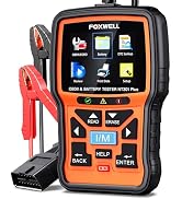 FOXWELL NT301 Plus 2 in 1 OBD2 Scanner Battery Tester, OBDII Diagnostic Tool Check Engine Car Cod...