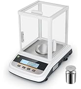 Lab Analytical Balance 500g x 0.001g Precision Digital Scale, with Windshield and RS232 Interface...