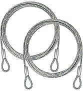VIVBOO - 1/8IN Security Steel Cable 4/6/10/15FT Lengths Bike Lock Cable, Cable Rope, Stainless St...