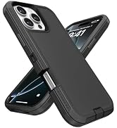 Jelanry Case for iPhone 16 Pro 5G 6.3-inch, Heavy Duty Rugged & Dual-Layer Protection with Port A...