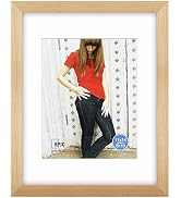 RPJC 11x14 inch Picture Frame Made of Solid Wood and High Definition Glass Display Pictures 8x10 ...