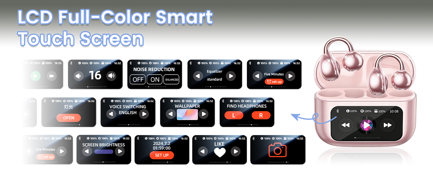 LCD Full-Color Smart Touch Screen
