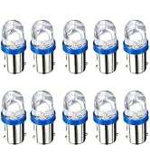 Pniwuno 10 PCS BA9S BA9 BA9S 53 57 1889 1891 1895 64111 T4W LED Car Bulbs, 12V 24V 3030 5SMD Supe...