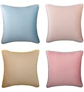 NEXHOME PRO Velvet Throw Pillow Covers Set of 4 European Decorative Soft Cushion Cover Home Decor...