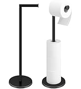 TACGEA Toilet Paper Holder Stand, Bathroom Toilet Paper Roll Holder Stainless Steel Free Standing...