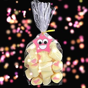 9x11basket gift bag clear big favor bags birthday bottom gusset cellophane treat candy bags,