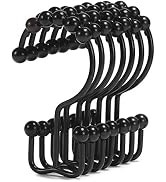 Shower Curtain Hooks, Goowin Shower Curtain Rings, Stainless Steel Shower Curtain Hooks Rust Proo...