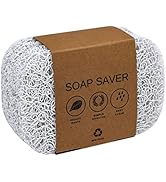 Snowkingdom 8 Pack White Soap Saver Holder for Bar Soap Draining Lift Pad 2.9" x 4.5" PVC Non-BPA...