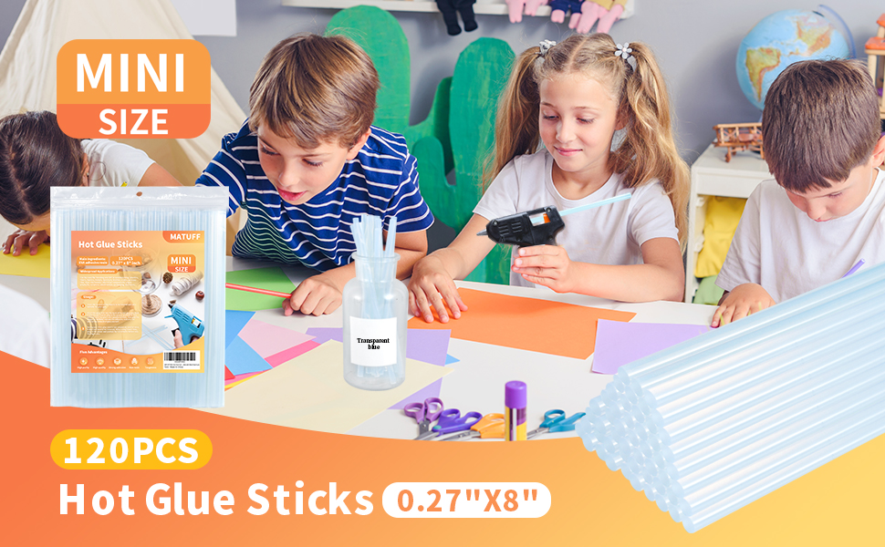 Mini hot glue sticks