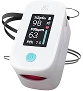 Greater Goods Finger Pulse Oximeter, Blood Oxygen Meter, Measures SpO2, Heart Rate, and PI, Inclu...