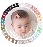 DED Baby Hair Clips 40 Pieces 20 Colors in Pairs Baby Bows Hair Pins Tiny 1.37