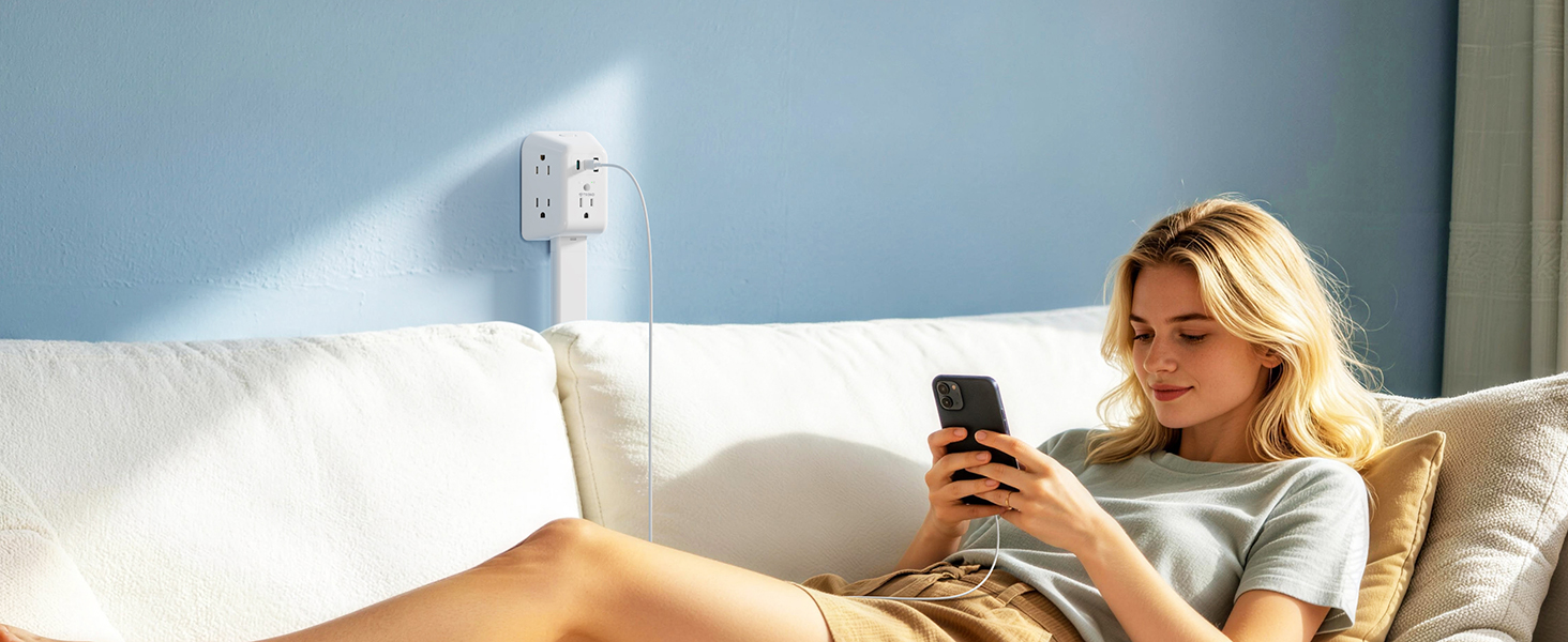 behind couch outlet extender