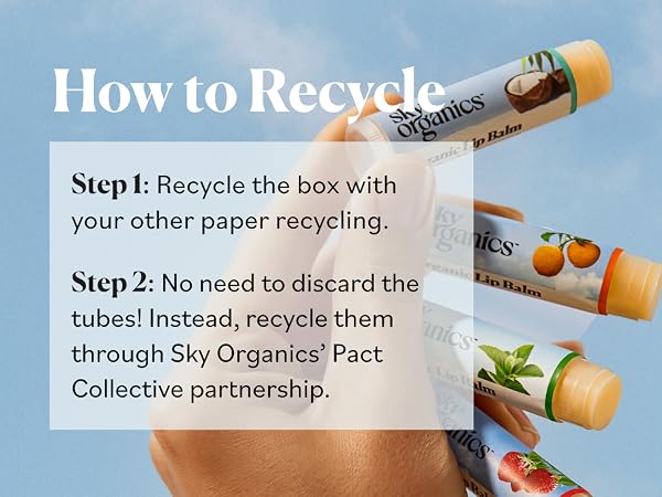 How to Recycle Sky Organics Organic Beeswax Lip Balms