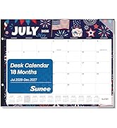 SUNEE Desk Calendar 2026 Large 22x17 from July 2026 to December 2027, Extra Large Desktop Monthly...