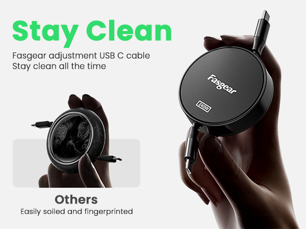 fasgear retractable usb cable