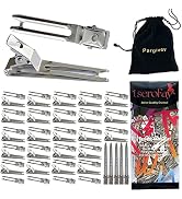 55 Pcs Metal Silver Hair Clips for Women Pin Curl Roller, Double Prong Root Lift Clips for Curly ...