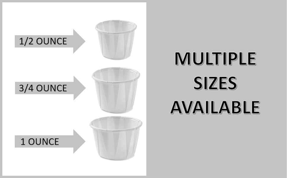 Products Individual Paper Portion / Soufflé 1 oz Cups Great For Condiments Or Medicine Cup