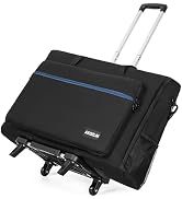 AKOZLIN Rolling LCD Screens/TVs(up to 2) Transport Tote Bag with Wheels for 27" - 32" Displays Pa...