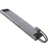 j5create USB C Dual 4K 60Hz Display Docking Station (12-in-1), Built-in M.2 SSD Slot, HDMI, Displ...